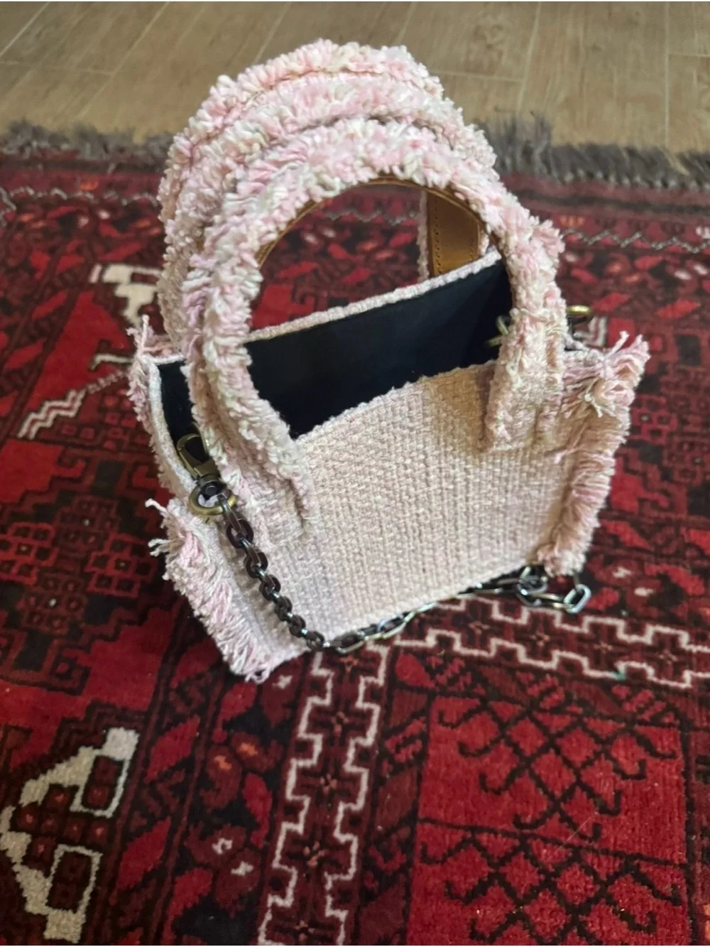 KOORELOO Tweed Top Handle Bag